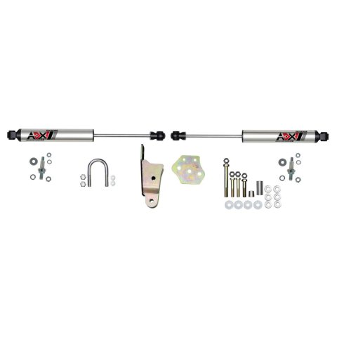 Skyjacker ADX 2.0 Steering Stabilizers for 1994-1997 RAM 1500, 2500, 3500 - 2217 Stabilizer, 2.0, Machined Polished, Hard Anodized, Dual, Dodge, Each