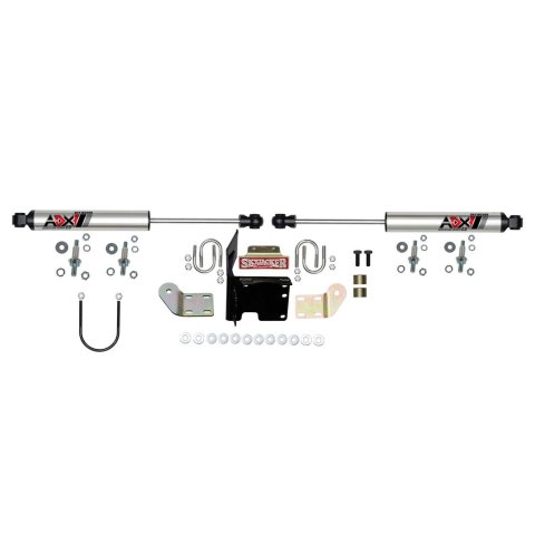 Skyjacker ADX 2.0 Steering Stabilizers 2214 Stabilizer, 2.0, Machined Polished, Hard Anodized, Dual, Ram, Each