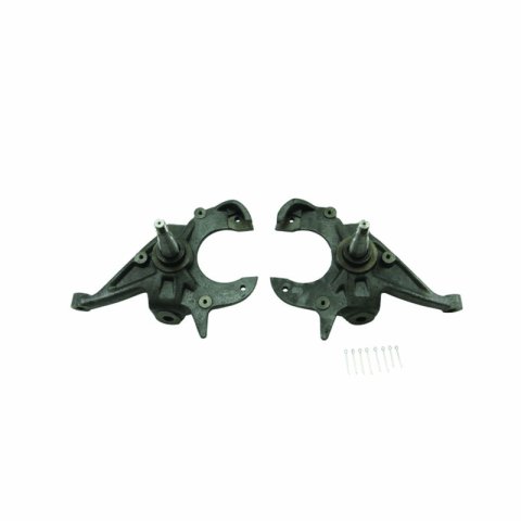 Belltech Front Spindles 2100 Spindles, Ductile Iron, 2 in. Drop, Buick, Chevy, GMC, Isuzu, Pair