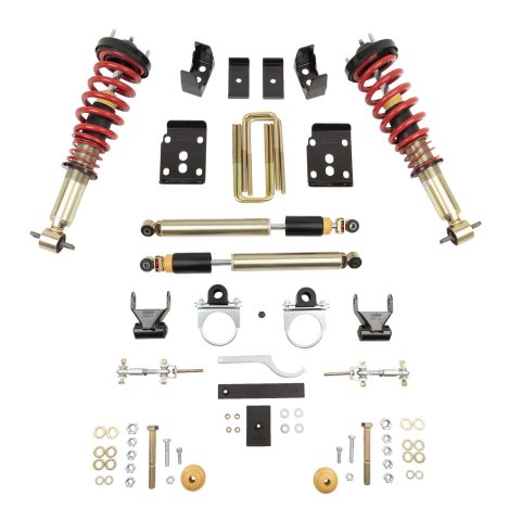 Belltech Lowering Kits 1000SPAC Kit, Coilovers, 1-3 in. Front, 5.5 in. Rear, Ford, F-150, Kit