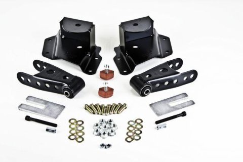 Belltech Rear Shackle Kits 6511 Shackles and Hangers, 3 in. Drop, 2.5 in. Wide Spring, Chevy, GMC, Pickup, Kit