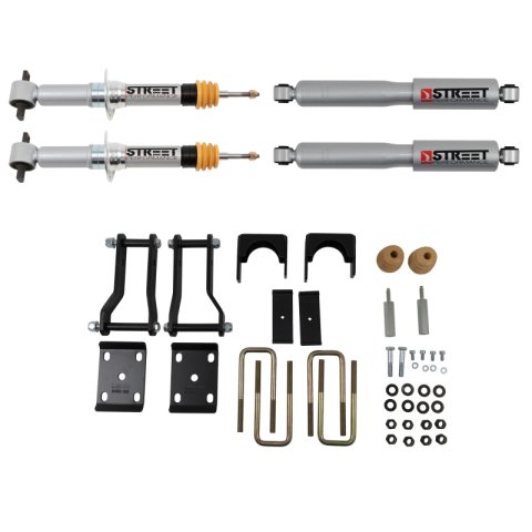 Belltech Lowering Kits with Street Performance Shock Absorbers for 2019-2023 RANGER - 1044SP Kit, Ford Ranger 2WD, 2 in. Front 4 in. Rear, Kit