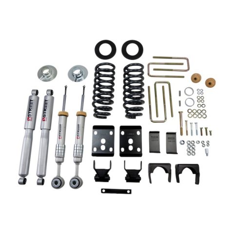 Belltech Lowering Kits with Street Performance Shock Absorbers 908SP Suspension Kit, Coil Springs, Flip Kit, Ford, Kit