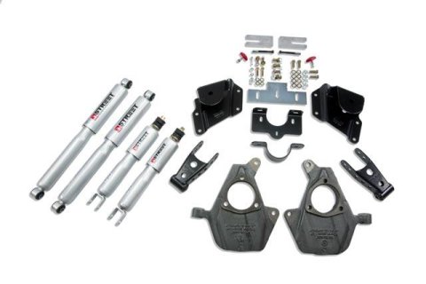 Belltech Lowering Kits with Street Performance Shock Absorbers 947SP Suspension Kit, Spindles, Shackle/Hanger, Shocks, Hardware, Chevy, GMC, Kit