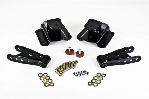 Belltech Rear Shackle Kits 6580 Kit, 4 in. Lowered Ride Height, 2.5 in. Spring Width, Dodge, Pickup, Kit