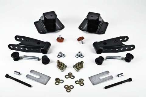 Belltech Rear Shackle Kits 6594 Kit, 4 in. Lowered Ride Height, 3 in. Spring Width, Dodge, Pickup, Kit