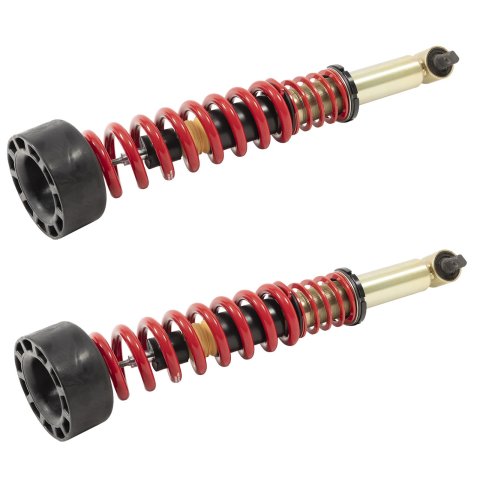 Belltech Coilover Kits for 2019-2025 SIERRA 1500, SILVERADO 1500 - 15203 Kits, Front, Shocks, 3.0-4.0 in. Raised, Red Springs, Chevrolet, GMC, Kit