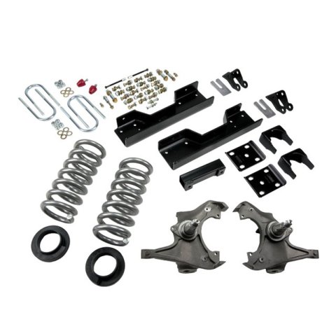 Belltech Lowering Kits 717 Suspension Lowering, Spindle Primary Front, Flip Primary Rear, with Front Drop Coil Springs, RWD, Short or Long Bed, Chevy, GMC, C2500/C3500, Kit