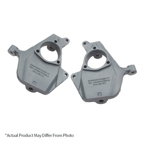 Belltech Front Spindles 2515 Spindles, Front, Lowered Ride Height, 3.00 in. Drop, Ductile Iron, Natural, Chevrolet, GMC, Pair