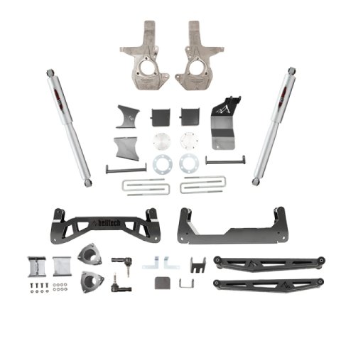 Belltech Lift Kits 150203BK Suspension Kit, Steering Knuckle/Leaf Spring Block, 7 in., Chevy, GMC, Kit