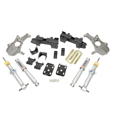 Belltech Lowering Kits 1041SP Suspension Kit, Spindle Front Component, Flip Kit Rear Component, Chevy, GMC, Kit