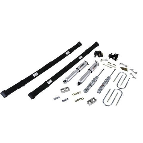 Belltech Lowering Kits with Street Performance Shock Absorbers for 2004-2012 CANYON, COLORADO - 604SP Suspension Kit, Ball Joint/Leaf Spring, 2 in. Front, 4 in. Rear, Chevy, GMC, With Shocks, Kit