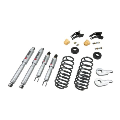 Belltech Lowering Kits with Street Performance Shock Absorbers 757SP Kit, 2 in. Front, 3 in. Rear, Chevy, GMC, RWD, Kit