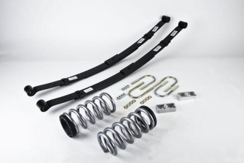 Belltech Lowering Kits 574 Suspension Kit, Coil/Leaf Springs, 2-3 in. Front, 4 in. Rear, Chevy, GMC, Kit