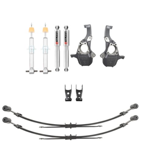 Belltech Suspension Lowering Kits 350345SP Kit 2019+ Chevrolet Silverado/Sierra 1500 2WD 4WD (All Cabs) 0 to 3" F/ 4" R