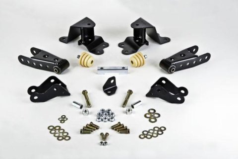 Belltech Rear Shackle Kits 6505 Shackles and Hangers, 4 in. Drop, 2.5 in. Wide Spring, Chevy, Pickup, Kit