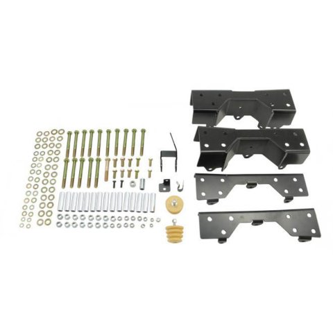 Belltech C-Section Kits 6523 Frame Rail Kit, Flip Kit, C-Notch, C-Section, Rear Axle, Black Powdercoated, Steel, Chevy, GMC, Kit