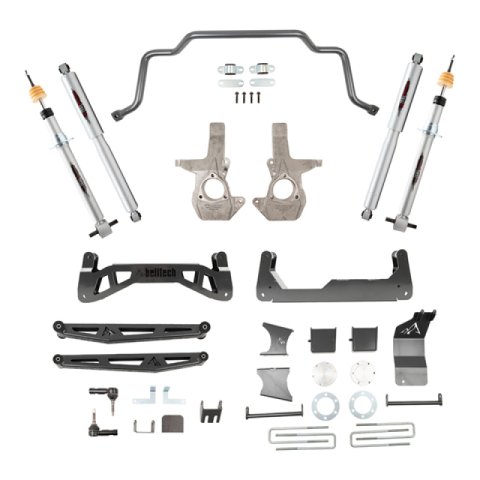 Belltech Lift Kits 150201TP Suspension Kit, Strut Kit/Leaf Spring Block, 7 in. Lift, Chevy, GMC, Kit