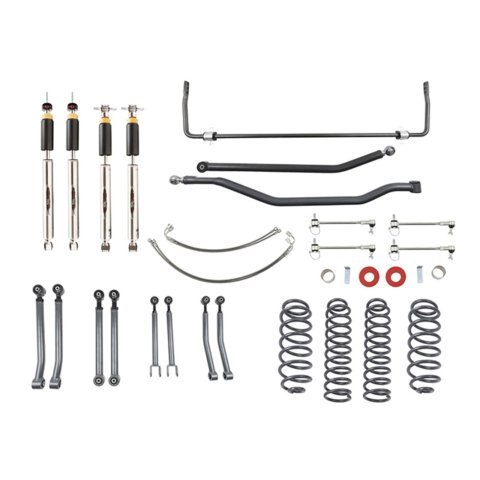 Belltech Lift Kits 153201HKP Suspension Kit, Coil Spring/Coil Spring, 4 in. Lift, with Adjustable Shocks, Jeep, Wrangler, JK, Kit