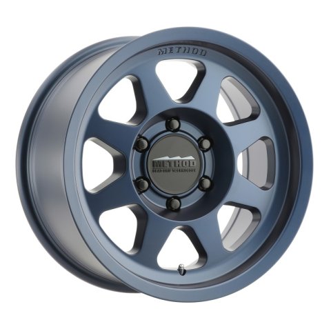 Method Race Wheels MR701 Bahia Blue MR70179060612N Wheels, Race, MR701, Aluminum, Blue, 17 in. x 9 in., 6 x 5.5 in./139.70mm Bolt Circle, 4.530 in. Backspace, Each