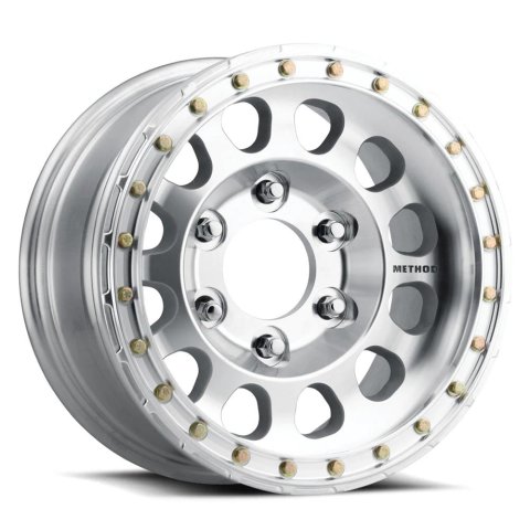 Method Race Wheels MR103 Beadlock Machined 15x8 Wheel, Beadlock, 15x8, -24mm Offset, 6x5.5, 108mm Centerbore, - Raw, w/ BH-H24100, Each