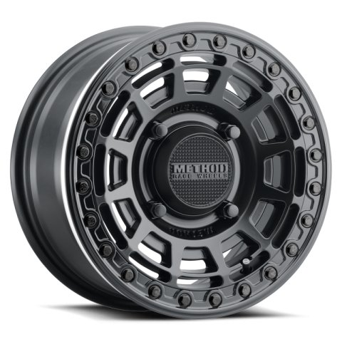 Method Race Wheels MR415 UTV Beadlock Matte Black MR415510121064B Wheels, Race, UTV, Aluminum, Black, Gloss Ring, 15 in. x 10 in., 5 x 4.5 in. Bolt Circle, 6.25 in. Backspace, Each