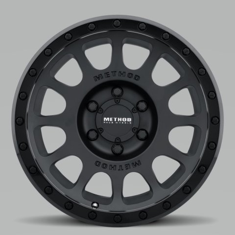 Method Race Wheels MR305890601012N Wheel, MR305 NV, 18x9, -12mm Offset, 6x5.5, 108mm Centerbore, Matte Black - Gloss Black Lip