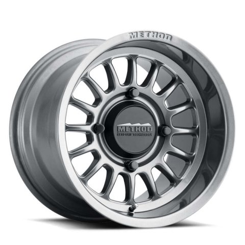 Method Race Wheels MR41157012852 MR411 Bead Grip, 15x7, 5+2/+38mm Offset, 5x4.5, 72mm Centerbore, Gloss Titanium