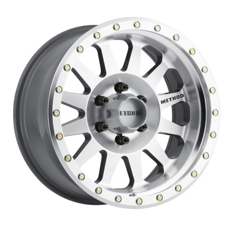 Method Race Wheels MR304 Double Standard Machined MR30478516300 Wheel, Standard, Aluminum, Machined/Clear Coat, 17 in.x8.5 in.,6x135mm Bolt Circle, 4.75 in. Backspace