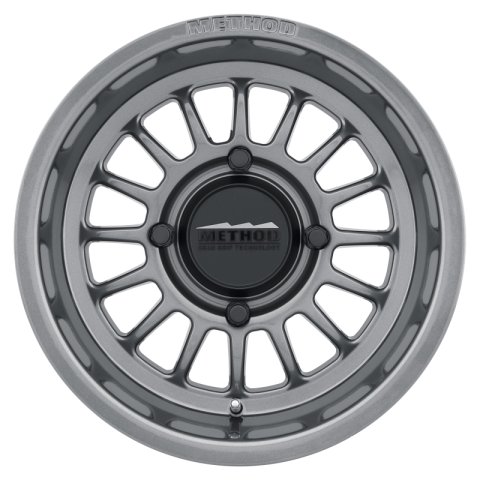 Method Race Wheels MR411 UTV Gloss Titanium MR41157047843 Wheel, Series, 15 in. x 7 in., 4 x 136mm Bolt Circle, 4.50 in. Backspace, Aluminum, Titanium, Each