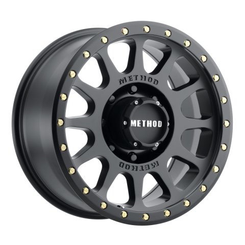 Method Race Wheels MR305 NV Matte Black MR30589080518 Wheels, NV, Aluminum, Black, 18 in. x 9.00 in., 8 x 6.50 in. Bolt Circle, 5.750 in. Backspacing, Each