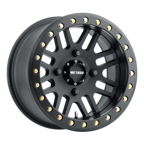 Method Race Wheels MR406 UTV Beadlock Matte Black MR40651046555B Wheel, 406, Aluminum, Black, 15 in. x 10 in., 4 x 156mm Bolt Circle, 5.3 in. Backspace