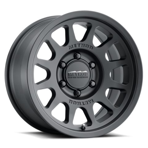 Method Race Wheels MR703 Matte Black MR70378560500 Wheels, MR703, Black, 17 in. x8.5 in., 6 x 5.5 in. Bolt Circle, 4.75 in. Backspace, Each