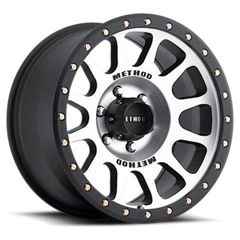 Method Race Wheels MR30578560325 Wheel, MR305 NV, 17x8.5, +25mm Offset, 6x5.5, 108mm Centerbore, Machined - Matte Black Lip