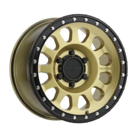 Method Race Wheels MR315 Gold with Black Lip MR31578516100 WHEEL, MR315, 17x8.5, 0mm Offset, 6x135, 87mm Centerbore, Gold/Black Street Loc
