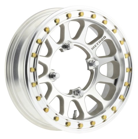 Method Race Wheels MR401R UTV Beadlock Machined MR40155046300B2 Wheels, Race, MR401-R UTV, Aluminum, Machined, 15 in. x 5 in., 4 x 156mm Bolt Circle, 3.00 in. Backspace, Each