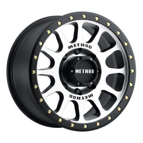Method Race Wheels MR305 NV Machined Face with Matte Black Lip MR30578580300 Wheels, Lip, Aluminum, Silver, 17 in. x 8.50 in., 8 x 6.50 in. Bolt Circle, 4.750 in. Backspacing, Each