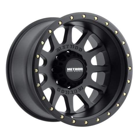 Method Race Wheels MR605 NV Matte Black MR60529087512N Wheels, Race, NV, Aluminum, Black, 20 in. x 9 in., 8 x 170mm Bolt Circle, 4.530 in. Backspace, Each