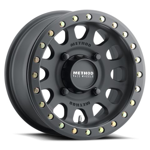 Method Race Wheels MR40151012564B MR401 UTV Beadlock, 15x10, 6+4/+25mm Offset, 5x4.5, 72mm Centerbore, Matte Black, w/ BH-H24100