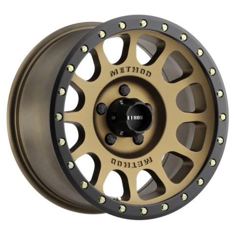 Method Race Wheels MR305 NV Matte Bronze with Black Ring MR30589058900 Wheels, NV, Bronze, Aluminum, 18 in. x 9.00 in., 5 x 150mm, 5.00 in. Backspacing, Each