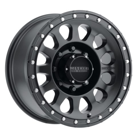 Method Race Wheels MR315 Matte Black MR31578580500 Wheel, Race, , Aluminum, Black, 17 in. x 8.5 in., 8 x 6.5 in./8 x 165.10mm Bolt Circle, 4.75 Backspace, Each
