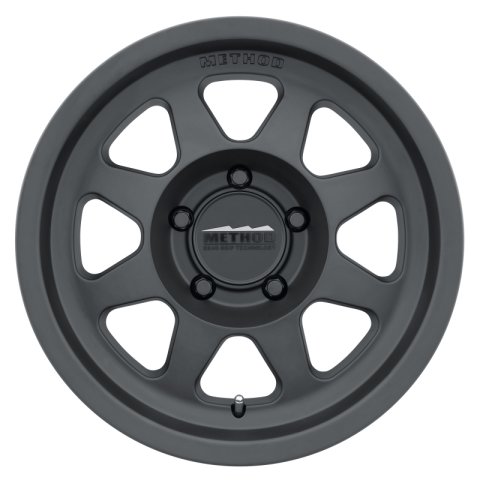 Method Race Wheels MR701 Matte Black MR70177554530 Wheels, MR701, Black, 17 x 7.5 in., 5.50 in. Backspace, 5 x 110mm Bolt Circle, Each