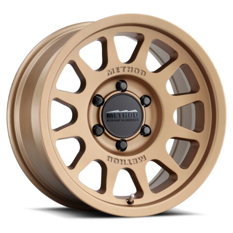 Method Race Wheels MR703 Matte Bronze MR70377563950 Wheels, MR703, Bronze, 17 in. x7.5 in., 6 x 130mm Bolt Circle, 4.75 in. Backspace, Each