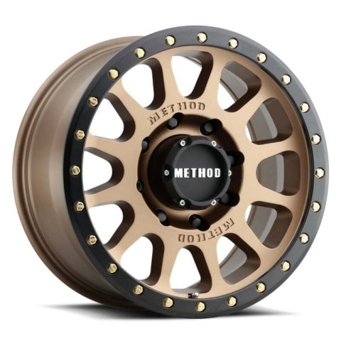 Method Race Wheels MR30578550925 Wheel, MR305 NV, 17x8.5, +25mm Offset, 5x5, 94mm Centerbore, Bronze - Matte Black Lip
