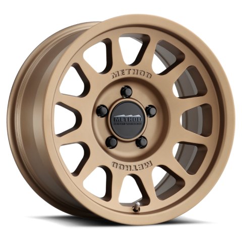 Method Race Wheels MR703 Matte Bronze MR70378550925 Wheels, Race, MR703, Aluminum, Bronze, 17 in. x 8.5 in., 5 x 5 in/127mm Bolt Circle, 5.730 in. Backspace, Each