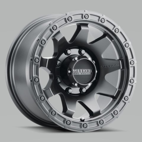 Method Race Wheels MR317 Matte Black MR31729087518 Wheels, MR317, Black, Aluminum, 20 in. x 9.00 in., 8 x 170mm, 5.710 in. Backspacing, Each