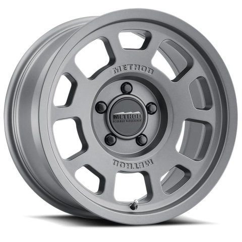 Method Race Wheels MR705 Matte Titanium 17x8.5 Wheel, Bead Grip, 17x8.5, +25mm Offset, 5x5, 71.5mm Centerbore, Titanium, Each