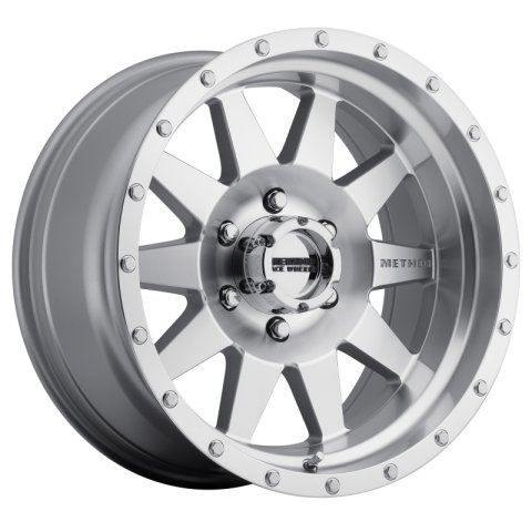 Method Race Wheels MR301 The Standard Clearcoated Machined MR30178516300 Wheels, Machined, Aluminum, Matte Silver, 17 in. x 8.50 in., 6 x 135mm Bolt Circle, 4.750 in. Backspacing, Each