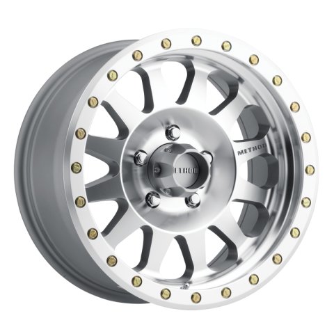 Method Race Wheels MR304 Double Standard Machined MR30478550300 Wheels, Machined, 17 in. x 8.50 in., Aluminum, Matte Silver, 5 x 5 in. Bolt Circle, 4.750 in. Backspacing, Each