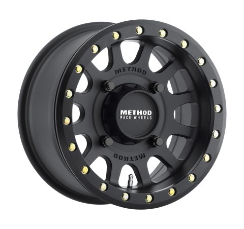 Method Race Wheels MR401 UTV Beadlock Matte Black MR40157047543B Wheel, Race, UTV, Aluminum, Black, 15 in. x 7 in., 4 x 136mm Bolt Circle, 4.3 in. Backspace, Each